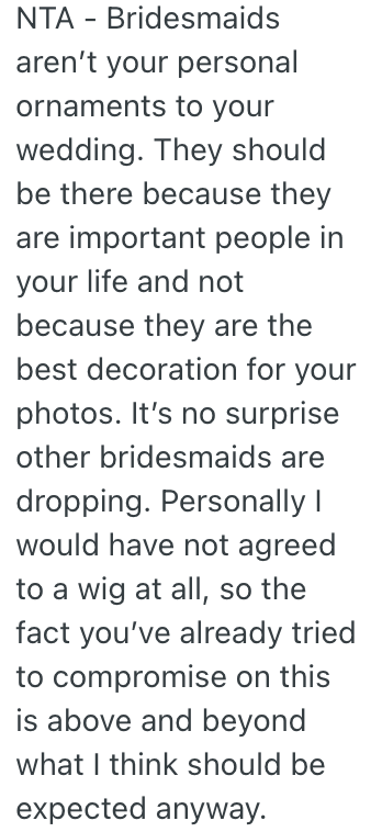 Screenshot 2025 06 14 at 1.27.15 PM She Said She Wouldnt Wear A Wig To Her Brothers Wedding, And Now No One Wants Her To Be There